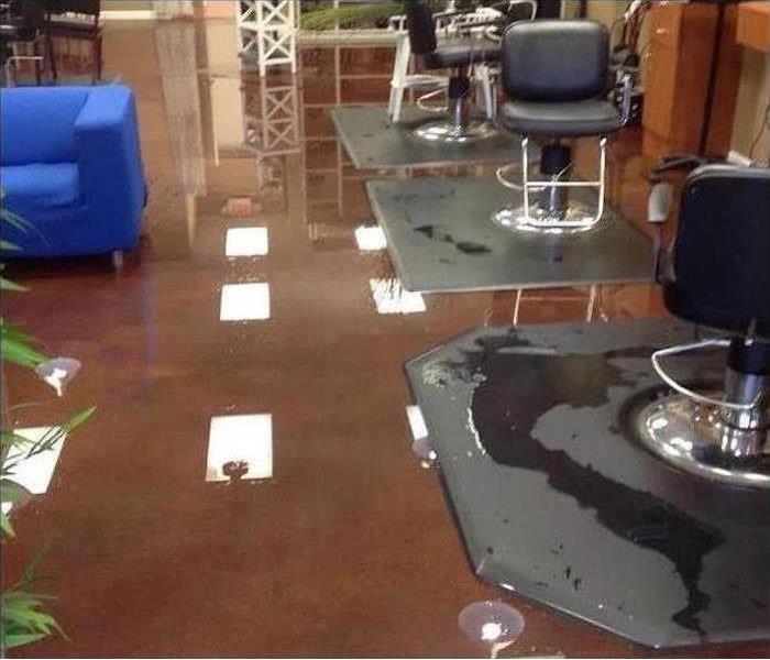 Flooded Salon in Osceola County. 